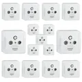 PremiumX 15x PX3 Antennendose 3-Fach Enddose Antennen-Dose Einzel und Stichleitungsdose Aufputz Unterputz SAT-TV-RADIO HD Multimediadose