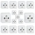 15x PremiumX PX3 SAT TV Radio End Dose 3-loch Aufputz Unterputz Antennen Satdose