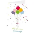 LUMA Geburtstagskarte LUMA Geburtstagskarte Luftballon DIN B6, Hochwertige Karte für Geburtstagsglückwünsche bunt