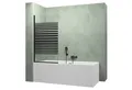 Mai & Mai Badewannenaufsatz Duschwand für Badewanne Badewannenfaltwand ESG GLAS NANO C201