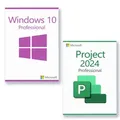 Microsoft Windows 10 Professional + Microsoft Project 2024 Professional Lizenz für 3 PC
