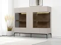 OTTO home Highboard Sky45 Kommode mit Glastüren, Höhe 142 cm, Vitrine, Lackiert mit wasserbasiertem UV-Lack