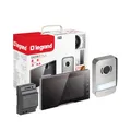 LEGRAND, EASYKIT Plus Video-Türsprechanlagen-Set mit 2-Draht-Anschluss, 7"-Farbmonitor-verspiegelt & Weitwinkelkamera, 1-/2-Familienhaus-Set, erweiterbar, Reiheneinbau-Netzgerät, IP54-IK07, 368915