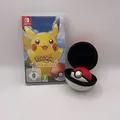 Pokemon Let's Go Pikachu + Pokeball mit Hülle Nintendo Switch Spiel in OVP