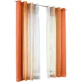 Gardinenbox Vorhang, Orange, Textil, 140x145 cm, Oeko-Tex® Standard 100, Wohntextilien, Gardinen & Vorhänge, Fertiggardinen, Ösenschals