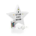 EASYmaxx LED-Leuchtkasten Stern Leuchtbox Buchstaben Emojis Lightbox Letterbox