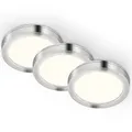 Telefunken LED Unterbauleuchte Aluminium Ø6cm 3 x 1,8W warmweiß 3000K Schalter