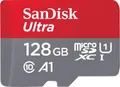SanDisk Ultra microSDXC Speicherkarte 128GB + SD Adapter SDSQUAB-128G-GN6MA