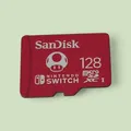 SanDisk microSDXC 128GB Nintendo Switch Pilz-Motiv Super Mari0