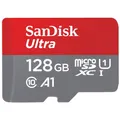 Sandisk microSDXC Ultra (128GB) Speicherkarte + Adapter 140 MB/s Lesen Class 10