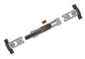 ABUS Fenster-Stangenschloss FOS550A mit Alarm gleichschließend Stangen-Set: ohne Stangen-Set|Farbe: Braun