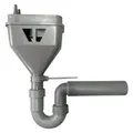 Haas Otto Siphon HAAS Multitri mit Siphon und Befestigung, freier Ablauf nach DIN 1717 grau