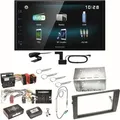 Kenwood DMX-125DAB Bluetooth USB MP3 DAB+ Einbauset für Audi A4 B6 B7 Seat Exeo