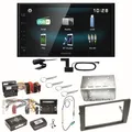 Kenwood DMX-125DAB Bluetooth USB MP3 DAB+ Einbauset für Audi A4 B6 B7 Seat Exeo