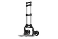 TroniTechnik Sackkarre Transportkarre Handkarre Handwagen, klappbar bis 80kg Tragfähigkeit, (Transportkarre mit rutschfester Transportfläche und Tragegriff, BxTxH 39x40x100cm mit Spanngummiseil für sicheren Transport), faltbar, Transportkarre, mit verstellbaren Griff