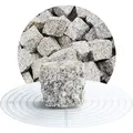 Schicker Mineral-Granit Pflastersteine hellgrau 5x5x5 cm 25 kg-