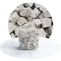 Schicker Mineral Granit Pflastersteine (5x5x5 cm, 25 kg, Hellgrau)