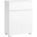 Vasagle Badezimmerschrank mit Schublade und Regal 30 cm x 60 cm x 80 cm Weiß
