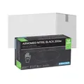 Arnowa GmbH ARNOMED Nitril Midnight Black Einmalhandschuh, puderfrei, schwarz, Unsteriler Nitrilhandschuh mit texturierten Fingerspitzen, 1 Karton = 10 Packungen à 200 Stück, Größe M 399-M
