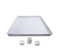 VIOKS Waschmaschinenuntergestell Bodenwanne Wanne Auffangbehälter 665 x 665 mm, für Waschmaschine Spülmaschine