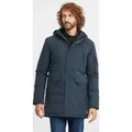 SOLID SDMaver Herren Winterparka Parka Winterjacke mit Kapuze - Blau - XL