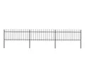 vidaXL Gartenzaun Gartenzaun, Stahl, Stabil, Rechteckig, Modern, (1-St)