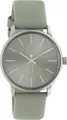 Oozoo Damenuhr C10723 Armbanduhr Grün Lederband 36 mm