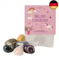 10x "Einhorn / Märchen" Glückssteine für Kinder / Glücksbringer Stein "Magische