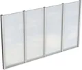 Skanholz Carport-Seitenwand, BxH:343x200 cm, m. Polycarbonat, freistehend