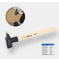 BRILLIANT TOOLS BT077025 Schlosserhammer mit Hickory-Stiel, 250 g, französische