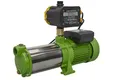 CHM GmbH® Kreiselpumpe 1,1 Kw Edelstahl 5400 L/h, 6,5 Bar Gartenpumpe mit Druckschalter einstellbar und Trockenlaufschutz