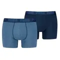 Puma 2P Men Everyday Basic Boxer Denimblau Baumwolle Small Herren
