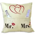 Mr. & Mrs. Kissen mit 3 Einstecktaschen