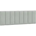 vidaXL Kopfteil-Kissen Hanko Hellgrau 140 cm Samt 374669