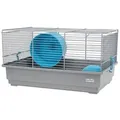 Hamsterkäfig mit Haus grau Nagerkäfig Mäusekäfig Zubehör Haus Hamster Nager Zwerghamster Käfig
