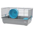 GarPet Kleintierkäfig Hamsterkäfig mit Hamster Spielzeug und Nagerhaus Transportkäfig