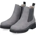 Rieker Damen-Stiefelette Stein-Grau-Schwarz, Farbe:grau, EU Größe:36 - Grau - 36