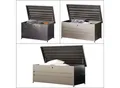 GFP Primeyard Gartenbox DAVID Aufbewahrungsbox Auflagenbox Gartentruhe Metall, anthrazit 132 x 64 x 72 cm