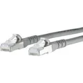 Metz Connect 130845B533-E RJ45 Netzwerkkabel, Patchkabel CAT 6a S/FTP 25.00m Grau mit Rastnasenschut
