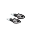 SHIN YO Motorrad LED Blinker Shield-TS Schwarz/Klar E-geprüft (Paar)
