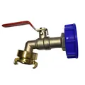 1" IG IBC Container S60 + Wasserhahn + 1 1/4"