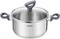 Tefal Kochtopf 20cm Edelstahl Induktion mit Deckel Daily Cook G71244