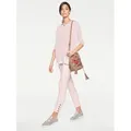 Oversize-Shirt "Oversized Shirt", Damen, Gr. 48/50, rosa (rosé), 95% Viskose, 5% Elasthan, Chiffon:100% Polyester, LINEA TESINI BY HEINE, unifarben, Rundhals, Langarm, Shirts