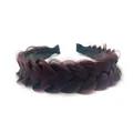 Hairband Braided Hairpiece Messy Wide 2 Strands Fluffy Braids Wig with Tooth ...