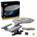 LEGO Icons Star Trek: U.S.S. Enterprise NCC-1701-D - Bauset für Erwachsene - 2 Shuttlepods, Trennfunktion & 9 Minifiguren mit Jean-Luc Picard & William Riker - Geschenk für Männer und Frauen - 10356