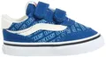 Vans Unisex Kinder Brooklyn Ls V Sneaker, Retro Logo True Blue, 26 EU