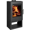 BRUNO® Kaminofen Bruno Milan | Schwarz | 7,0 kW - Schwarz