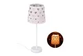 relaxdays Nachttischlampe Kinder mit Herze, Rosa