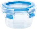 CLIP & CLOSE Frischhaltedose 0,15 Liter (transparent/blau, rund, Ø 9,2cm)