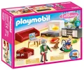 PLAYMOBIL Dollhouse 70207 Gemütliches Wohnzimmer, Mit Lichteffekt, Ab 4 Jahren